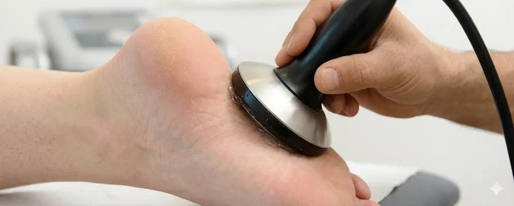 Fokussierte Stoßwellentherapie bei Plantarfasziitis